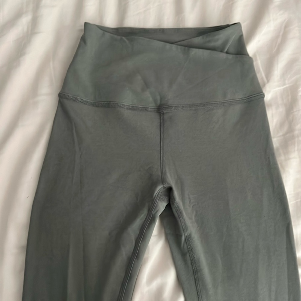 Spacedye At Your Leisure High Waisted Midi Legging sage green XS
